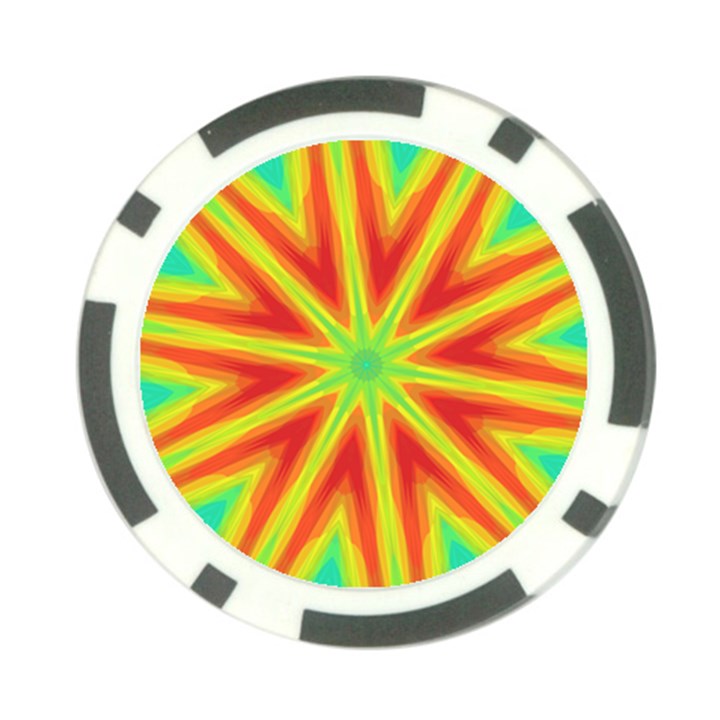 Kaleidoscope Background Star Poker Chip Card Guard (10 pack)