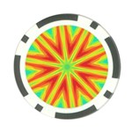 Kaleidoscope Background Star Poker Chip Card Guard (10 pack) Back