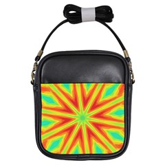 Kaleidoscope Background Star Girls Sling Bag by Mariart