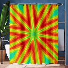 Kaleidoscope Background Star Shower Curtain 60  X 72  (medium)  by Mariart