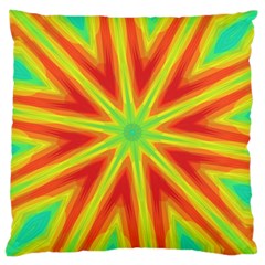 Kaleidoscope Background Star Large Cushion Case (two Sides) by Mariart