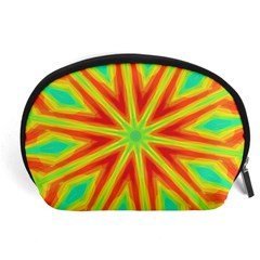 Kaleidoscope Background Star Accessory Pouch (large) by Mariart