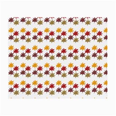 Autumn Leaves Small Glasses Cloth (2-side) by Mariart