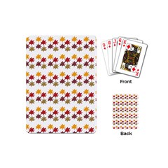 Autumn Leaves Playing Cards (mini) by Mariart