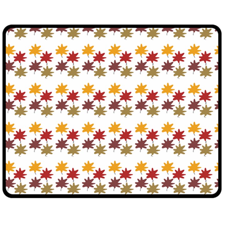 Autumn Leaves Double Sided Fleece Blanket (Medium) 