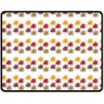 Autumn Leaves Double Sided Fleece Blanket (Medium)  58.8 x47.4  Blanket Back