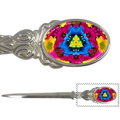 Flowers Kaleidoscope Mandala Letter Opener by Mariart