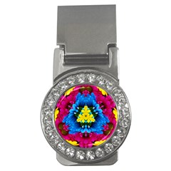 Flowers Kaleidoscope Mandala Money Clips (cz)  by Mariart