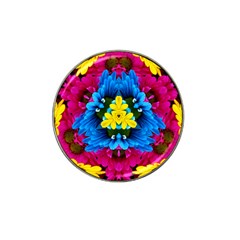 Flowers Kaleidoscope Mandala Hat Clip Ball Marker by Mariart