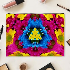 Flowers Kaleidoscope Mandala Cosmetic Bag (xl) by Mariart