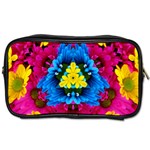 Flowers Kaleidoscope Mandala Toiletries Bag (Two Sides) Front