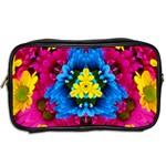 Flowers Kaleidoscope Mandala Toiletries Bag (Two Sides) Back