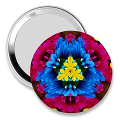 Flowers Kaleidoscope Mandala 3  Handbag Mirrors by Mariart