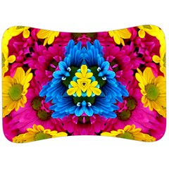 Flowers Kaleidoscope Mandala Velour Seat Head Rest Cushion