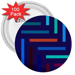 Line Background Abstract 3  Buttons (100 Pack)  by Mariart