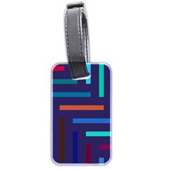 Line Background Abstract Luggage Tags (two Sides) by Mariart