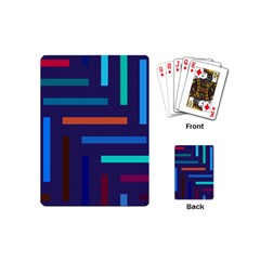 Line Background Abstract Playing Cards (mini) by Mariart