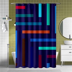 Line Background Abstract Shower Curtain 48  X 72  (small)  by Mariart