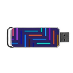 Line Background Abstract Portable Usb Flash (one Side) by Mariart