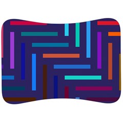 Line Background Abstract Velour Seat Head Rest Cushion