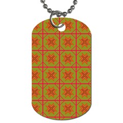 Western Pattern Backdrop Dog Tag (two Sides) by Mariart