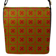 Western Pattern Backdrop Flap Closure Messenger Bag (s) by Mariart