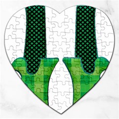 Saint Patrick S Day March Jigsaw Puzzle (heart) by Mariart