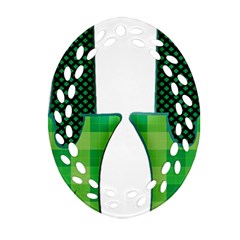 Saint Patrick S Day March Oval Filigree Ornament (two Sides) by Mariart