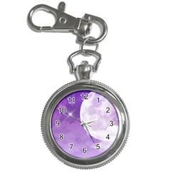 Purple Sky Star Moon Clouds Key Chain Watches by Mariart