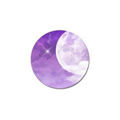 Purple Sky Star Moon Clouds Golf Ball Marker (4 Pack) by Mariart