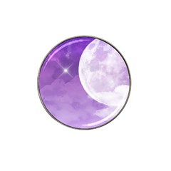 Purple Sky Star Moon Clouds Hat Clip Ball Marker (10 Pack) by Mariart