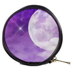 Purple Sky Star Moon Clouds Mini Makeup Bag by Mariart