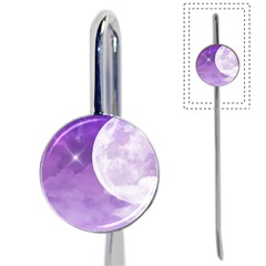 Purple Sky Star Moon Clouds Book Mark by Mariart