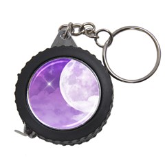 Purple Sky Star Moon Clouds Measuring Tape by Mariart