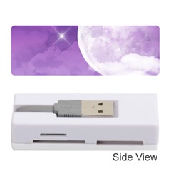 Purple Sky Star Moon Clouds Memory Card Reader (stick) by Mariart