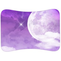 Purple Sky Star Moon Clouds Velour Seat Head Rest Cushion by Mariart