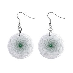 Spirograph Pattern Mini Button Earrings