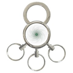 Spirograph Pattern 3-ring Key Chains by Mariart