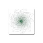 Spirograph Pattern Square Magnet Front