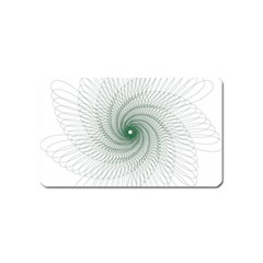 Spirograph Pattern Magnet (name Card) by Mariart