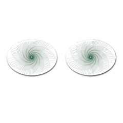 Spirograph Pattern Cufflinks (oval) by Mariart