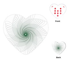 Spirograph Pattern Playing Cards (heart) by Mariart