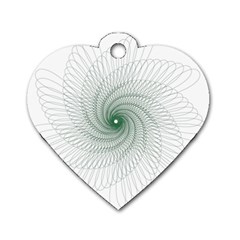 Spirograph Pattern Dog Tag Heart (two Sides) by Mariart