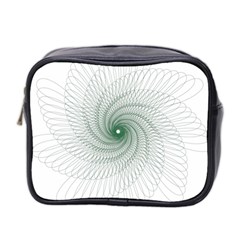 Spirograph Pattern Mini Toiletries Bag (two Sides) by Mariart