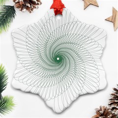 Spirograph Pattern Snowflake Ornament (two Sides) by Mariart