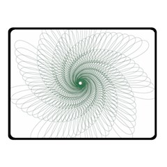 Spirograph Pattern Double Sided Fleece Blanket (small)  by Mariart