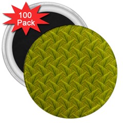 Autumn Leaves Pattern 3  Magnets (100 Pack) by LoolyElzayat