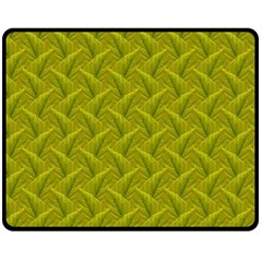 Autumn Leaves Pattern Double Sided Fleece Blanket (medium)  by LoolyElzayat