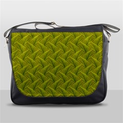 Autumn Leaves Pattern Messenger Bag by LoolyElzayat