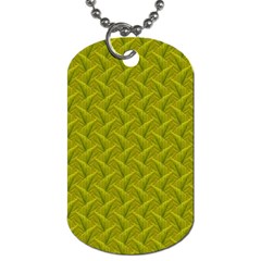 Autumn Leaves Pattern Dog Tag (two Sides) by LoolyElzayat